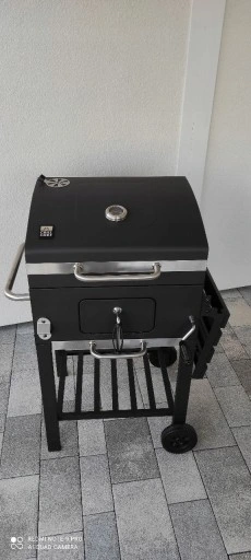 GRILL WĘGLOWY ŻELIWNY RUSZT Landmann OGRODOWY DUŻY