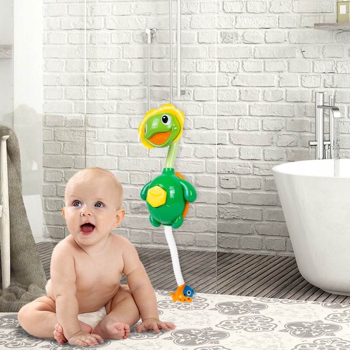 PRYSZNIC FONTANNA ŻÓŁW ŻÓŁWIK DO KĄPIELI DO WANNY DO WODY DLA DZIECI