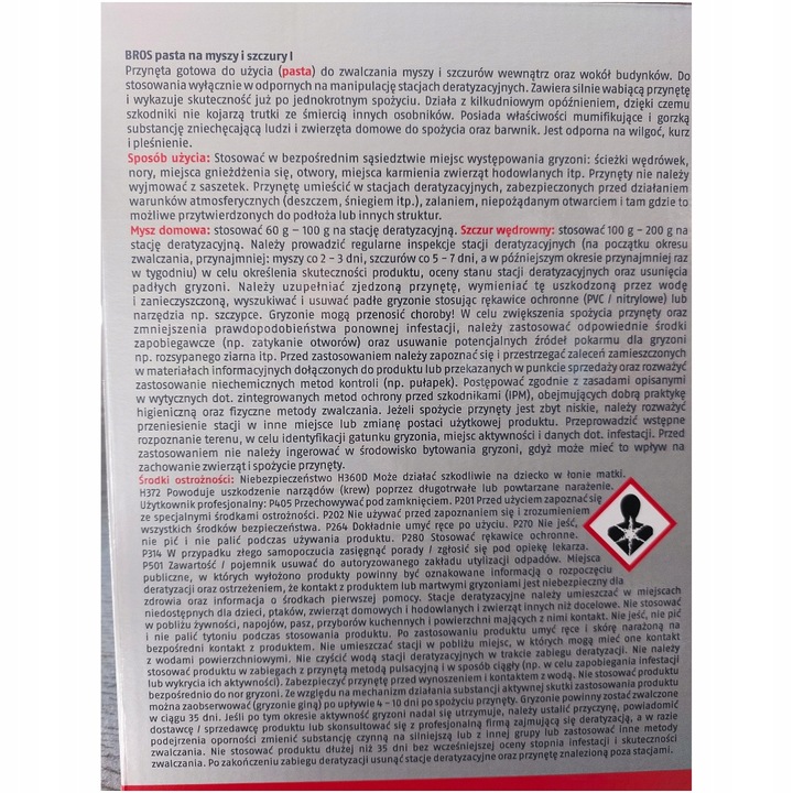 SILNA Pasta TRUTKA na myszy i szczury 1KG BROS