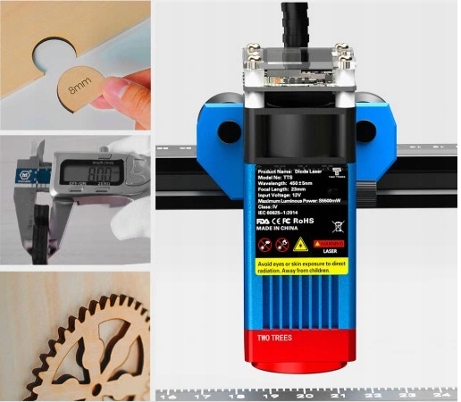 Nowa grawerka laserowa Twotrees TTS-55 Pro 5.5W 30000mm/min ploter tnący