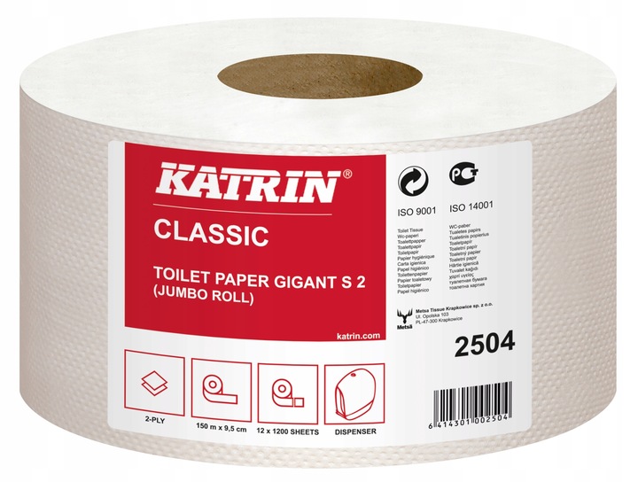 Papier toaletowy Katrin 2504 Jumbo x12