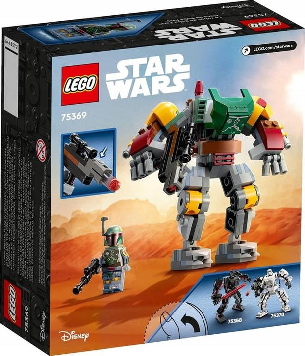 KLOCKI LEGO | STAR WARS 75369 MECH BOBY FETTA PREZENT DLA DZIECKA + TORBA