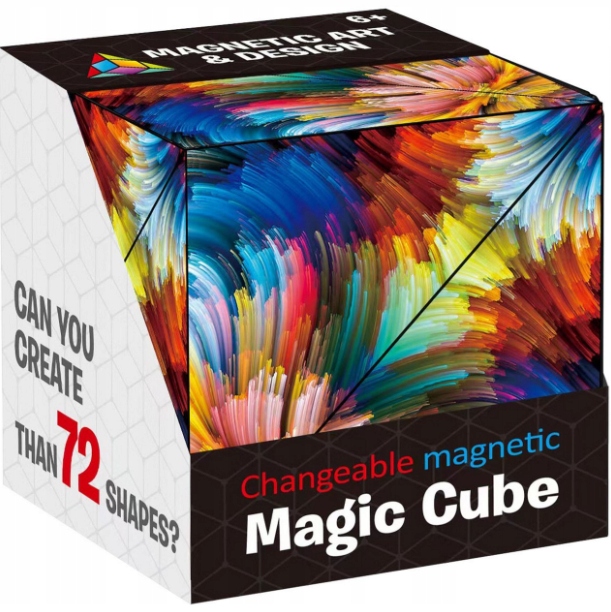FIDGET CUBE ANTYSTRESOWA KOSTKA MAGNETYCZNA NIEBIESKA PUZZLE MAGIC CUBE