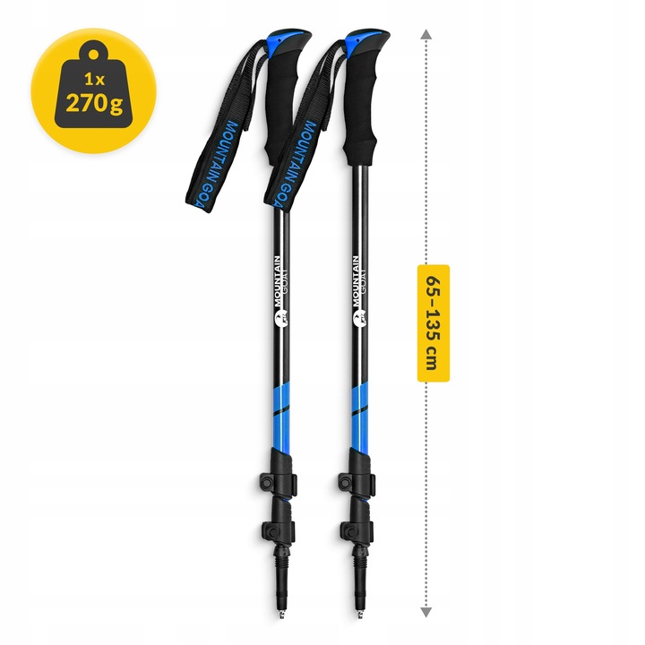 KIJE NORDIC WALKING KIJKI SKŁADANE REGULOWANE DO CHODZENIA TELESKOPOWE 4FIZ