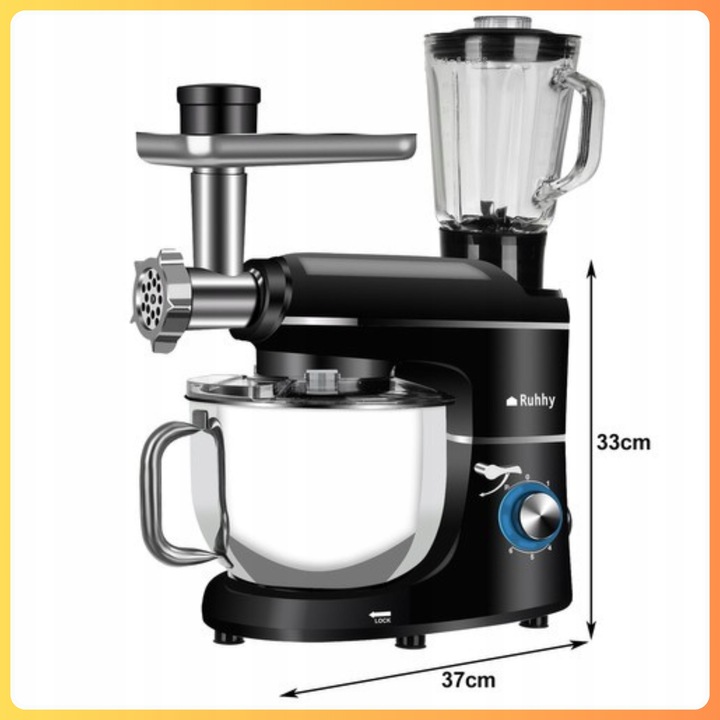 Robot Kuchenny Planetarny Z Blenderem Maszynka Do Mielenia Mięsa 2200W