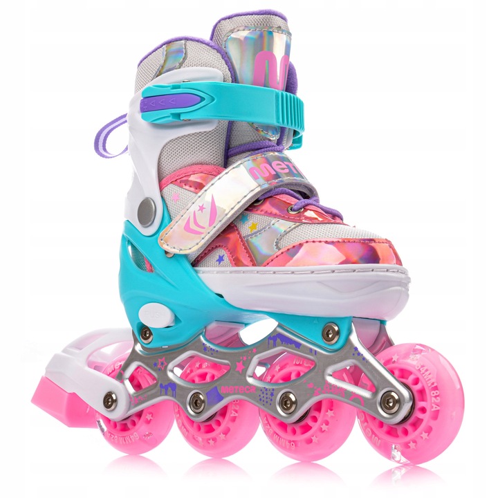 ROLKI REGULOWANE METEOR DLA DZIECI LUNAR S 30-33 kółka LED but półmiękki