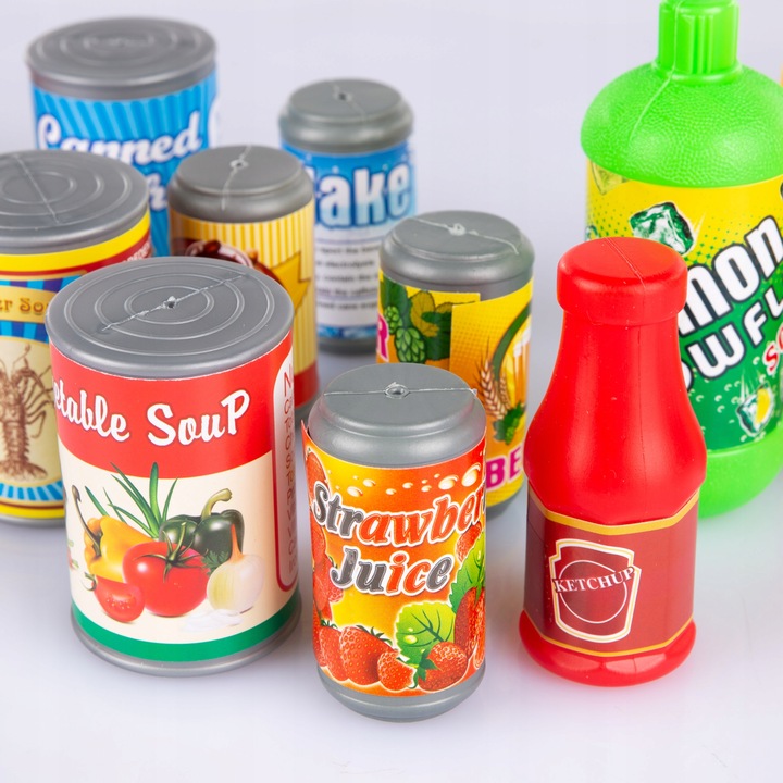 KINDERPLAY PLASTIKOWE WARZYWA OWOCE DO KUCHNI DLA DZIECI 120 elementów