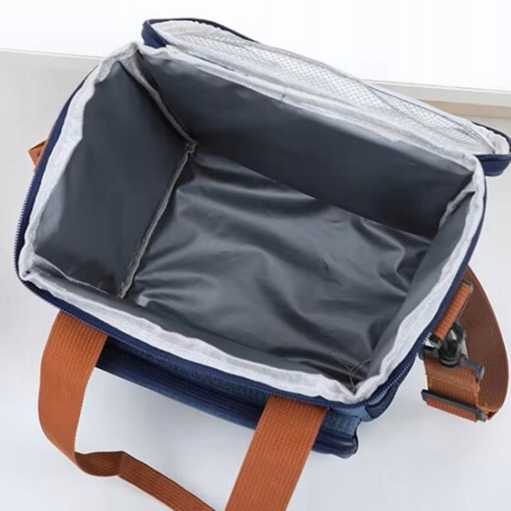 KOSZ PIKNIKOWY TORBA TERMICZNA PLAŻOWA NA ZAKUPY PIKNIK DUŻA 2 komory