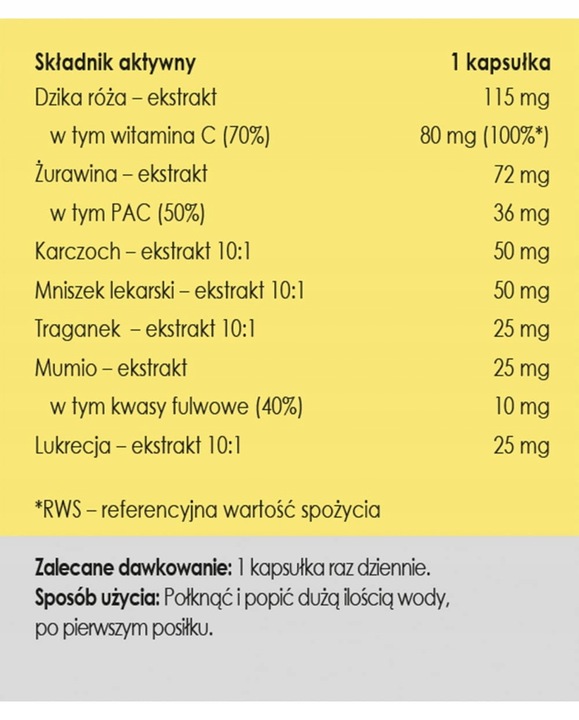 Zdrowy pęcherz - 50 kapsułek - Panaseus