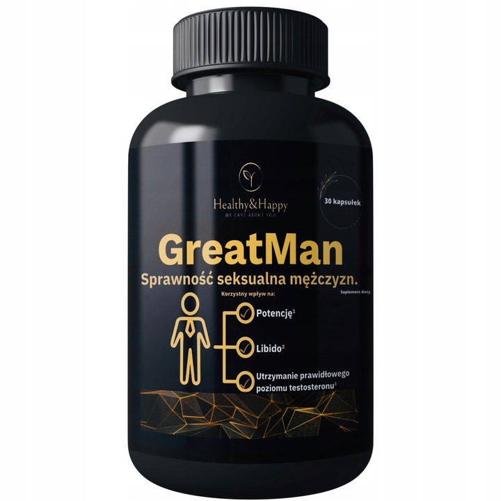 KAPSUŁKI POTENCJA EREKCJA LIBIDO POŻĄDANIE GreatMan