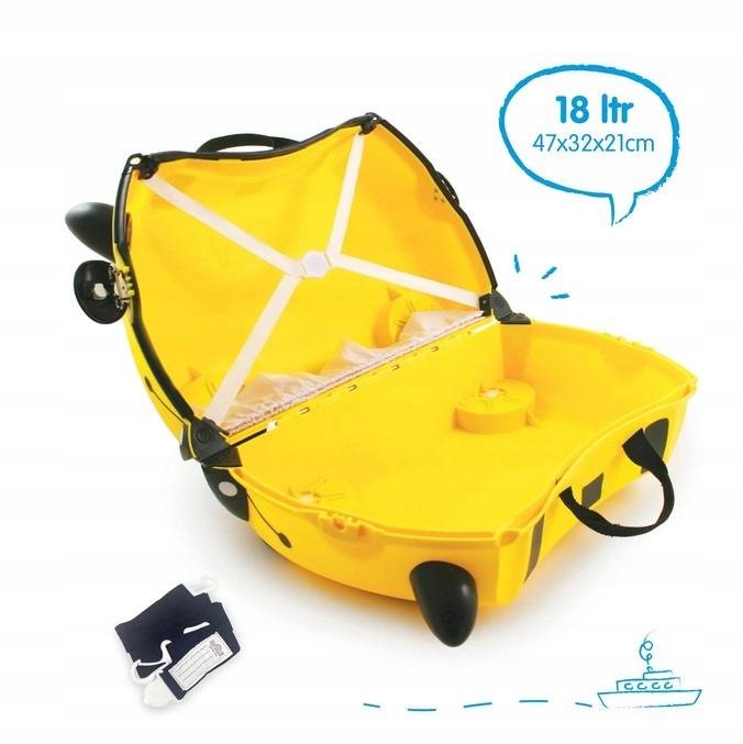 Jeżdżąca walizka Trunki dla dzieci pszczółka jeździk bagaż podręczny