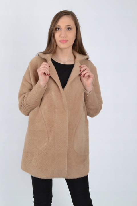 Płaszczyk ALPAKA oversize size plus DUŻY ROZMIAR