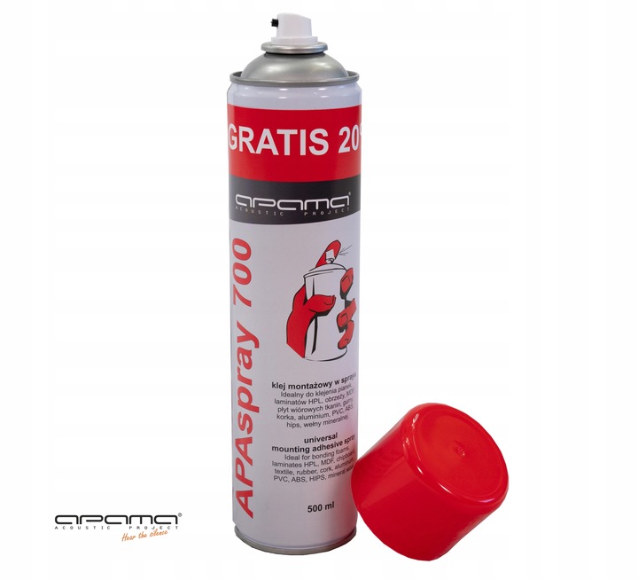 Klej w sprayu do paneli akustycznych pianek mocny uniwersalny trwały