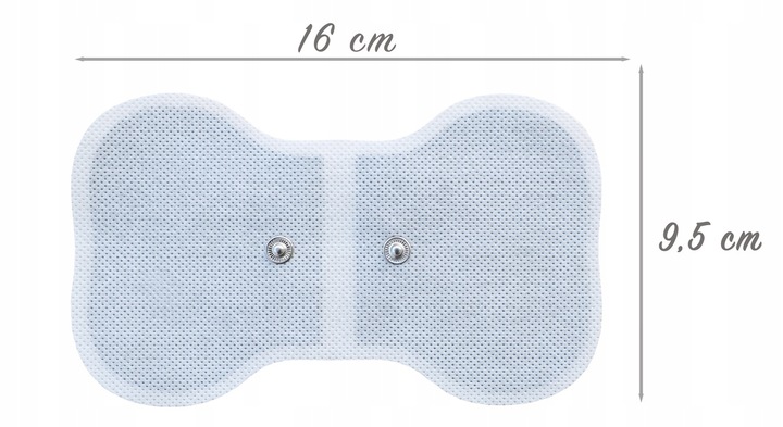 1x DUŻA ELEKTRODA ŻELOWA 16 cm x 9,5 cm ELEKTROSTYMULATOR MASAŻER TENS/EMS