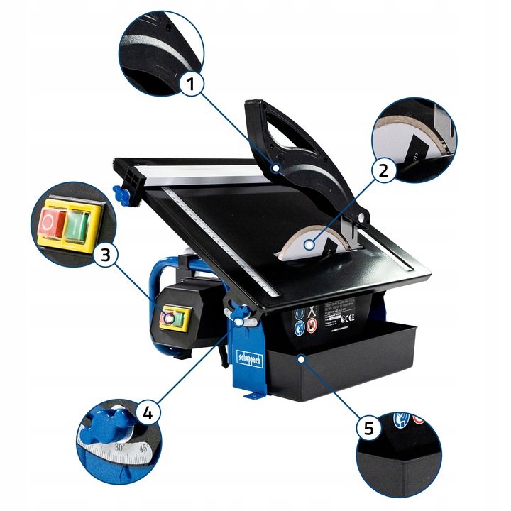 Przecinarka do Płytek Glazury Kafli Drewna Piła Stołowa SCHEPPACH