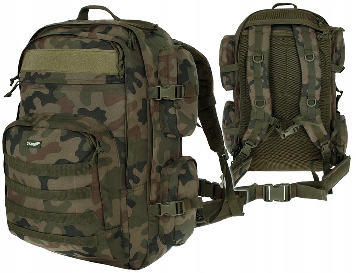 Plecak Turystyczny Taktyczny Wojskowy Duży GRIZZLY TEXAR 65L MOLLE wz.93