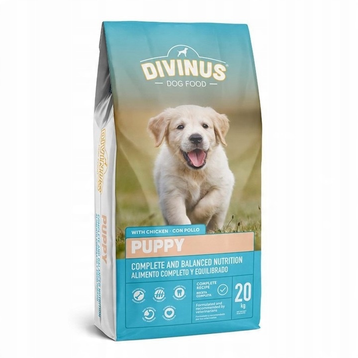 DIVINUS PUPPY Karma sucha dla szczeniąt owczarek labrador witaminy 20kg
