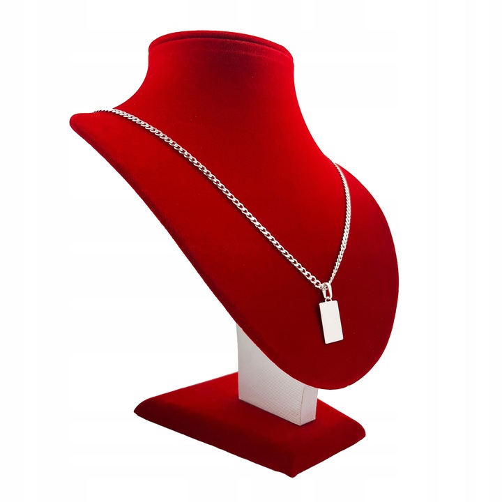 SREBRNY NASZYJNIK MĘSKI PANCERKA + NIEŚMIERTELNIK Z GRAWEREM 925 NA PREZENT