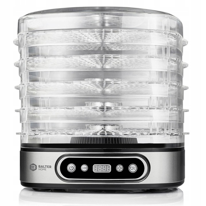SUSZARKA SPOŻYWCZA GRZYBY WARZYWA OWOCE ZIOŁA 5 POZIOMÓW BALTER HOME 380 W