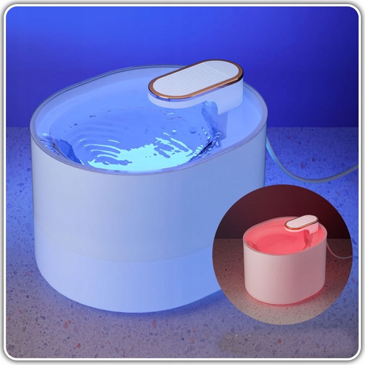 Poidełko Automatyczne Fontanna Wodna dla Kota Psa Filtr Czyszczący CICHA