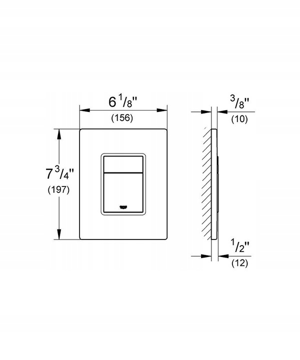 Przycisk spłukujący GROHE Skate Cosmopolitan Szczotkowane Złoto 38732GN0