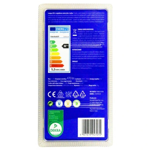 Żarówka LED z czujnikiem zmierzchu i ruchu gwint E27 40W barwa: biały zimny