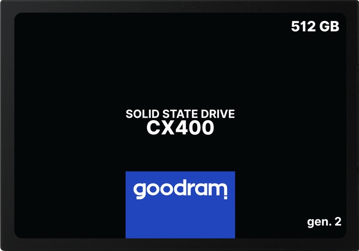 Dysk SSD GOODRAM 512GB CX400 G.2 2,5 SATA3 technologia 3D NAND Flash
