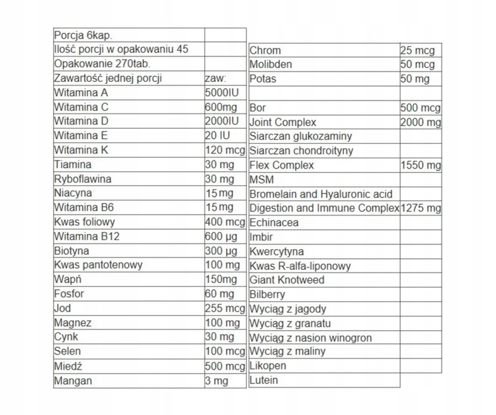 CONTROLLED LABS ORANGE TRIAD 270 Tabletek Multiwitamina Minerały WERSJA USA