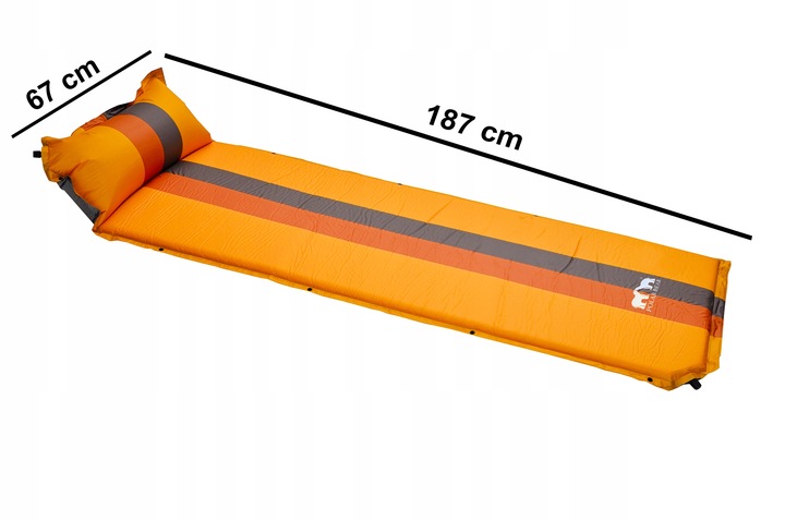 MATA SAMOPOMPUJĄCA Z PODUSZKĄ MATERAC karimata kempingowa POD NAMIOT BIWAK