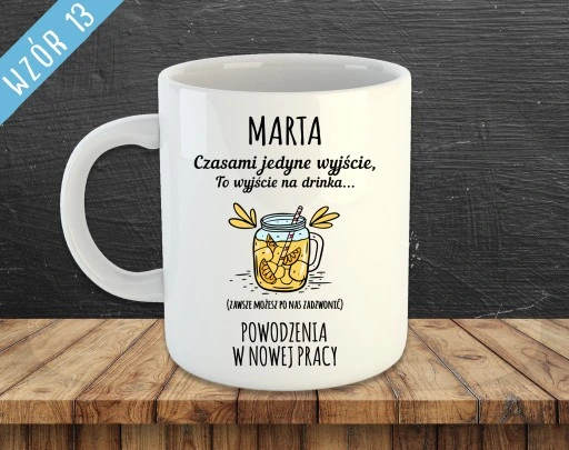 KUBEK Z NADRUKIEM DO PRACY DLA PRACOWNIKÓW ŚMIESZNE NAPISY