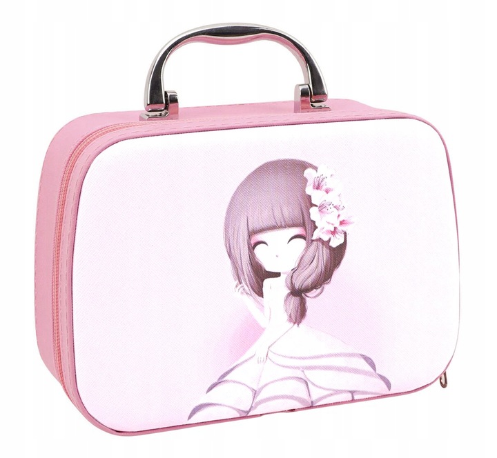 KUFEREK Z KOSMETYKAMI DO MAKIJAŻU MAKE UP DLA DZIECI I LAMPA UV DO PAZNOKCI