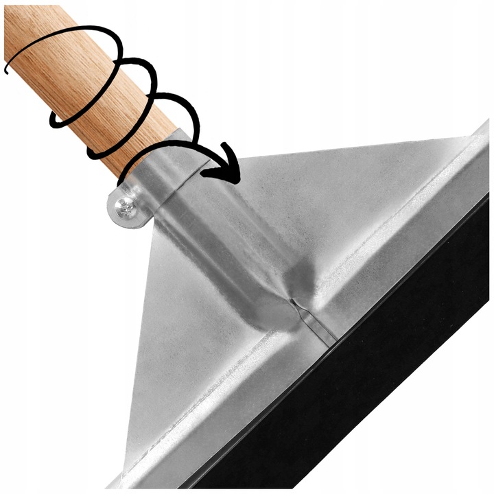 Ściągaczka do wody podłóg z kijem 100 cm STALOWA STALOWA SZTYWNA + TRZONEK