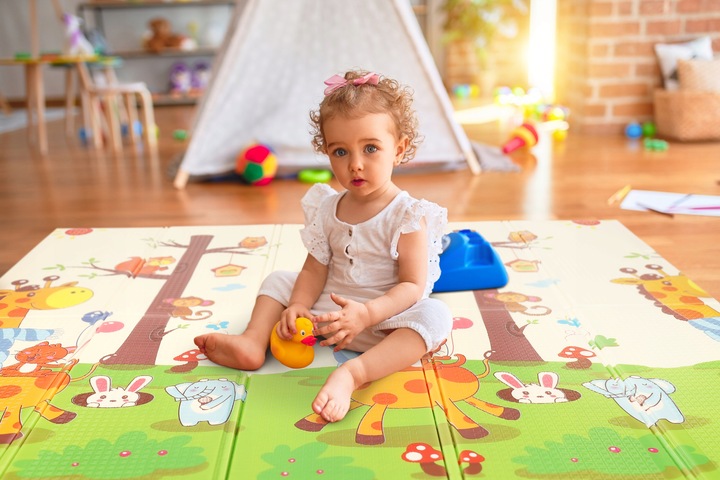 OGROMNA DWUSTRONNA MATA EDUKACYJNA DLA DZIECI SKŁADANA 180x200 GRUBOŚĆ 1CM