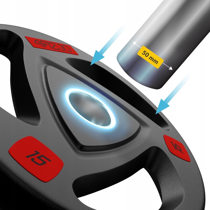 GRYF OLIMPIJSKI PROSTY STALOWY CHROMOWANY SZTANGA DO TRENINGU 220 cm 50 mm