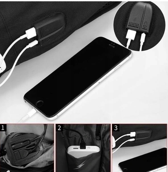 PLECAK SZKOLNY ŚWIECĄCY MŁODZIEŻOWY DUŻY A4 PIÓRNIK LISTONOSZKA SET3 USB