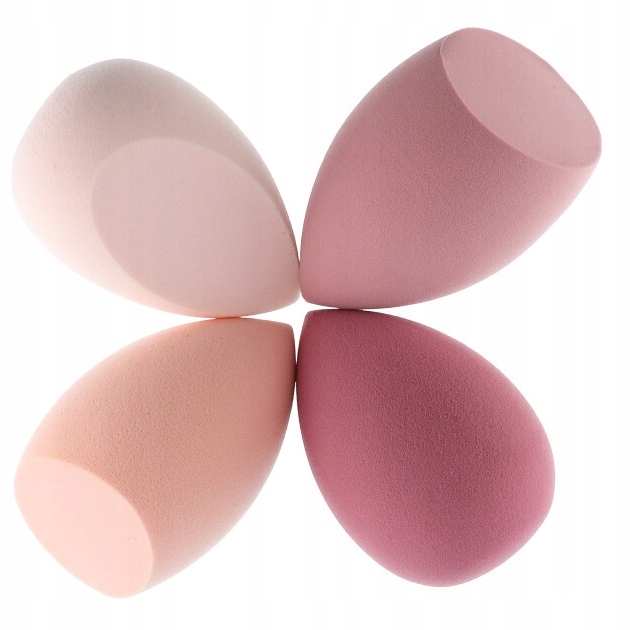 ZESTAW 4 GĄBKI DO MAKIJAŻU GĄBKA BLENDER GĄBECZKI