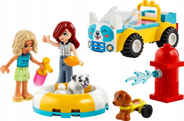 PREZENT LEGO dla 4, 5 latki FRIENDS 42635 Samochód do pielęgnacji psów +