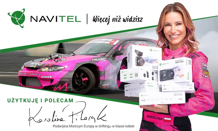 Wideorejestrator NAVITEL AR202 NV, obiektyw 140°, tryb parkingowy