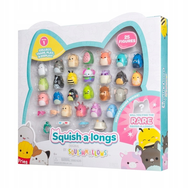 0033/5289 SQUISH A LONGS Squishmallows 25 szt. zestaw figurek