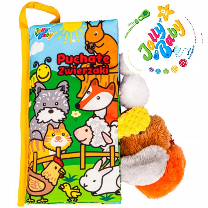 PUCHATE ZWIERZAKI BALIBAZOO JOLLY BABY KSIĄŻECZKA SENSORYCZNA DLA NIEMOWLĄT