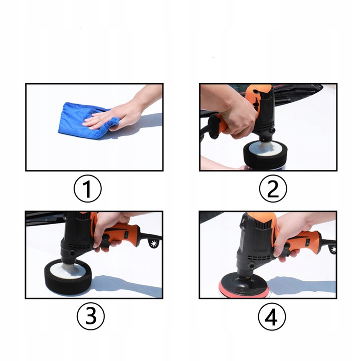 POLERKA SAMOCHODOWA COMPACT+ 14xGĄBK