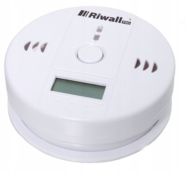 CZUJNIK CZUJKA CZADU TLENKU WĘGLA - CO- BEZPRZEWODOWY GŁOŚNY RIWALL RCC-01