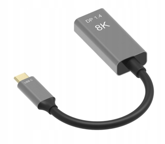Kabel Adapter USB-C DisplayPort 1.4 8K 5K 4K Display Port Żeński 144 240Hz