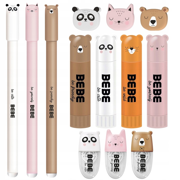 BEBE INTERDRUK DUŻA WYPRAWKA ZESTAW DO SZKOŁY XXL 1-3 + GRATIS 26 ELEMENTÓW