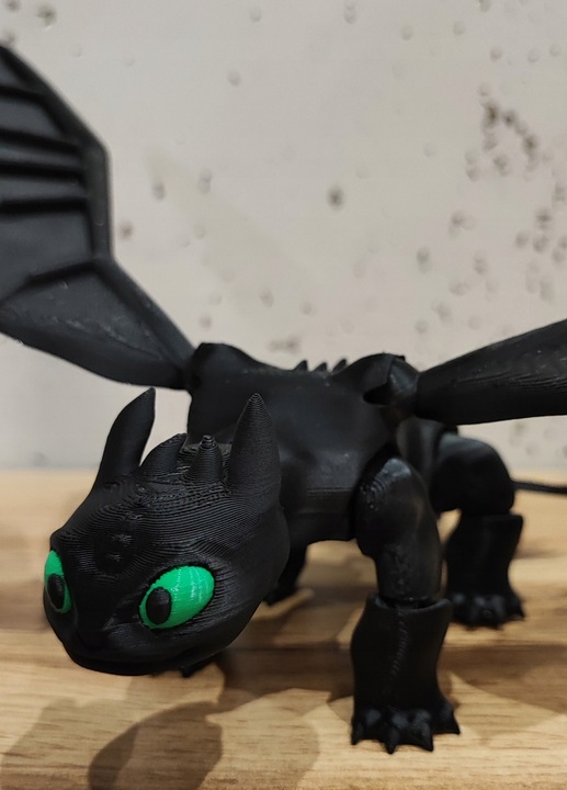 FLEXI Szczerbatek NOCNA FURIA Toothless Jak wytresować Smoka - TIK TOK