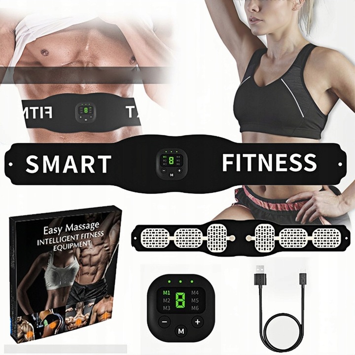 PAS WIBRUJĄCY ODCHUDZAJĄCY WYSZCZUPLAJĄCY 6W1 EMS