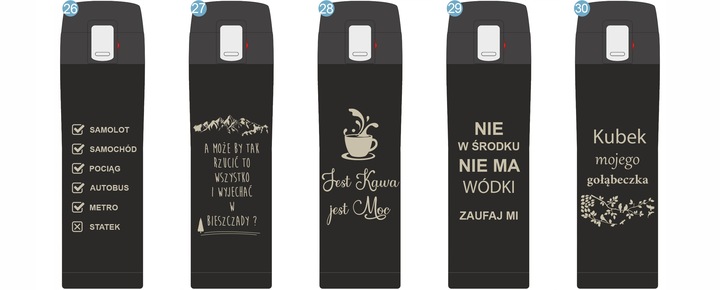 KUBEK TERMICZNY TERMOS NA KAWĘ HERBATĘ DO SAMOCHODU 440 ml PREZENT GRAWER