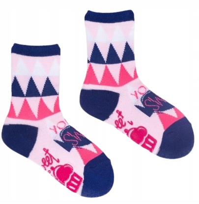 6 - PAK Skarpetki ANTYPOŚLIZGOWE ABS 6 PAR skarpety dziewczęce 17 - 19