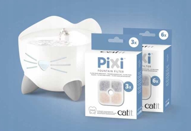 Filtr wymienny węglowy do FONTANNY poidła dla kota PIXI Catit filtry 6 szt