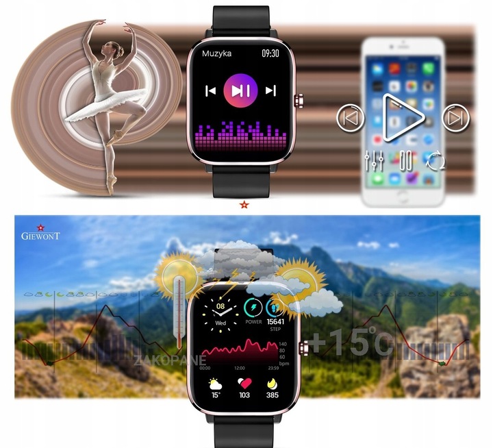 SMARTWATCH DLA DZIEWCZYNKI PREZENT NA KOMUNIĘ Z FUNKCJĄ ROZMOWY + TOREBKA